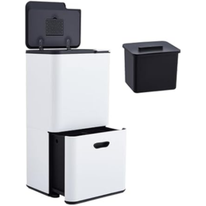 16-Gal Dual Kitchen Trash Can
