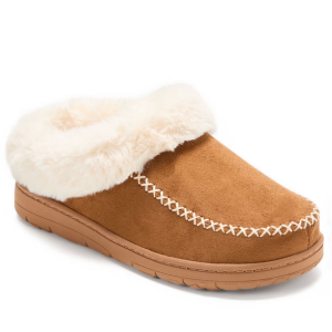 Dearfoams Women's Moc Toe Clog Slippers