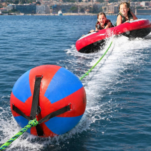 Towable Tube Booster Ball w/ 120' Rope