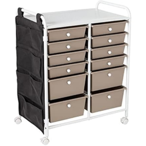 Honey-Can-Do 12-Drawer Metal Storage Cart