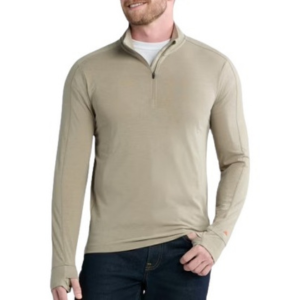 Ozark Trail Men's Merino Wool 1/4-Zip Pullover