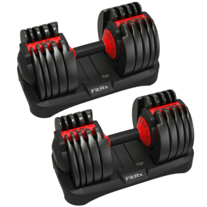 FitRx 2-Pack SmartBell Adjustable 5-52lbs. Dumbbell Set