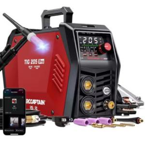 Arccaptain TIG205 Pro 205 Amp Welding Machine w/App &  LED Display