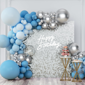 24-Piece Sequin Wall Panel Backdrop Decor