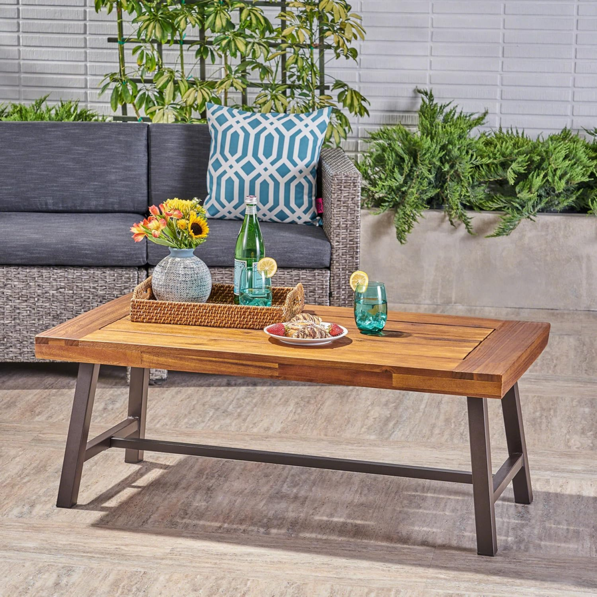 Christopher Knight Acacia Wood Coffee Table