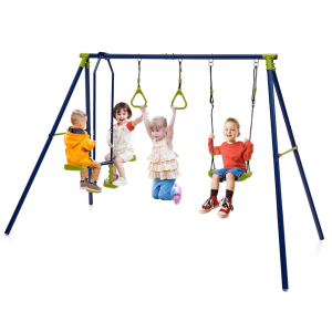 Gymax 3-in-1 Kid's Swing Set