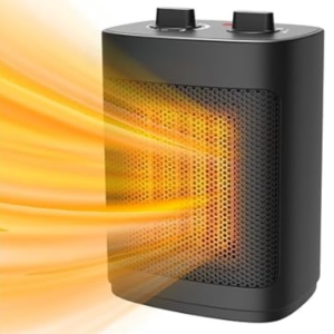 Portable 1500W Indoor Ceramic Space Heater w/Thermostat