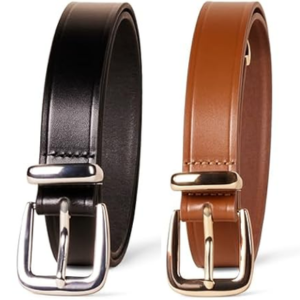 Amazon Essentials Women's Leather Western Belt