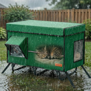 Weatherproof Collapsible Insulated Outdoor Cat Shelter