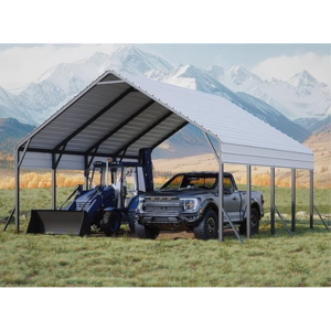 Metal 20' Garage Carport