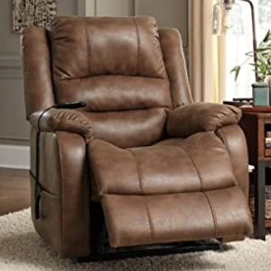 Signature Design by Ashley Power Lift Faux Leather Recliner