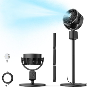 DR.Prepare Misting Adjustable Pedestal Fan