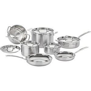 Cuisinart 12-Piece Stainless Steel Cookware Set