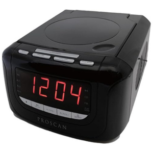 Proscan USB Charging CD Clock Radio
