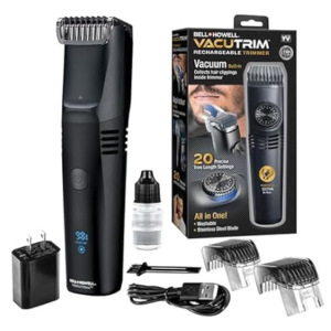 Bell+Howell Vacutrim Cordless Trimmer w/Vacuum