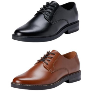 Amazon Essentials Men's Faux Leather Derby Dress Shoes