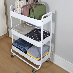 Mainstays 3-Tier Metal Rolling Utility Cart