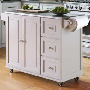 Homestyles Stainless Steel Top Kitchen Cart
