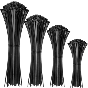 400-Pack Black Cable Zip Ties