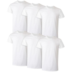 Hanes 6-Pack Men's Soft Cotton Undershirts