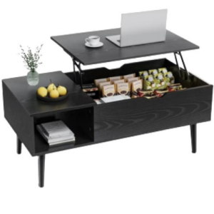 EDX Wood Lift Top Coffee Table w/Storage