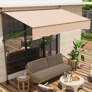 Retractable 118'' Manual Patio Awning