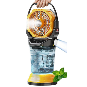 4-Speed Portable Misting Fan w/30000mAh Battery
