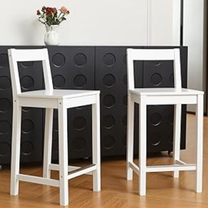 Amazon Basics Set of 2 Wood Counter-Height Stool