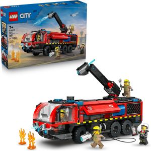 LEGO 691-Piece City Airport Fire Truck Kids Building Toy