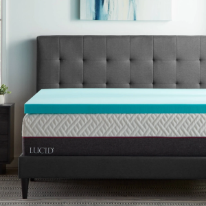 Lucid 3'' Gel Memory Foam Twin Mattress Topper