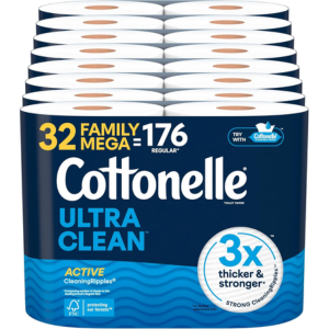 Cottonelle 32-Pack Family Mega Rolls Toilet Paper