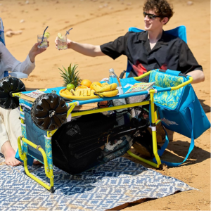 2-in-1 Folding Utility Beach Cart w/Wheels