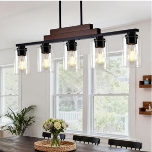 Farmhouse 5-Light Kitchen Island Chandelier