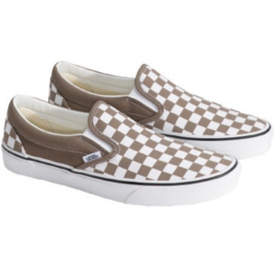 Vans Men's Checkerboard Canvas Slip On Sneakers