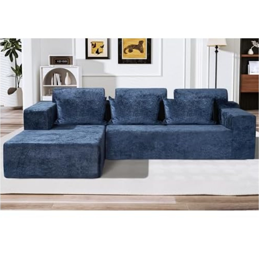 Upholstered Modular L-Shape Sofa