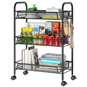 3-Tier Slim Rolling Storage Cart