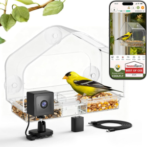 Smart Window Bird Feeder w/Camera