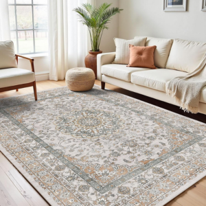 Non-Slip Washable 7' Area Rug