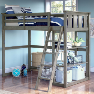 Better Homes & Gardens Kane Twin Loft Bed w/Bookshelf
