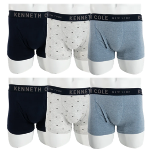 Kenneth Cole 6-Pack Cotton Stretch Trunks