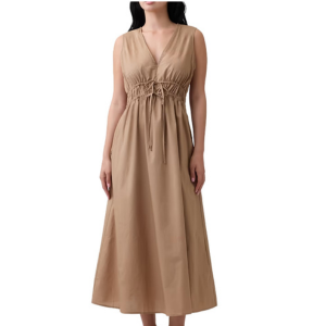 Gap Sleeveless Tie-Front Maxi Dress