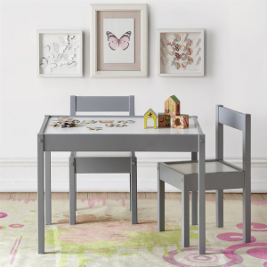 3-Piece Wood Kids Table & Chair Set