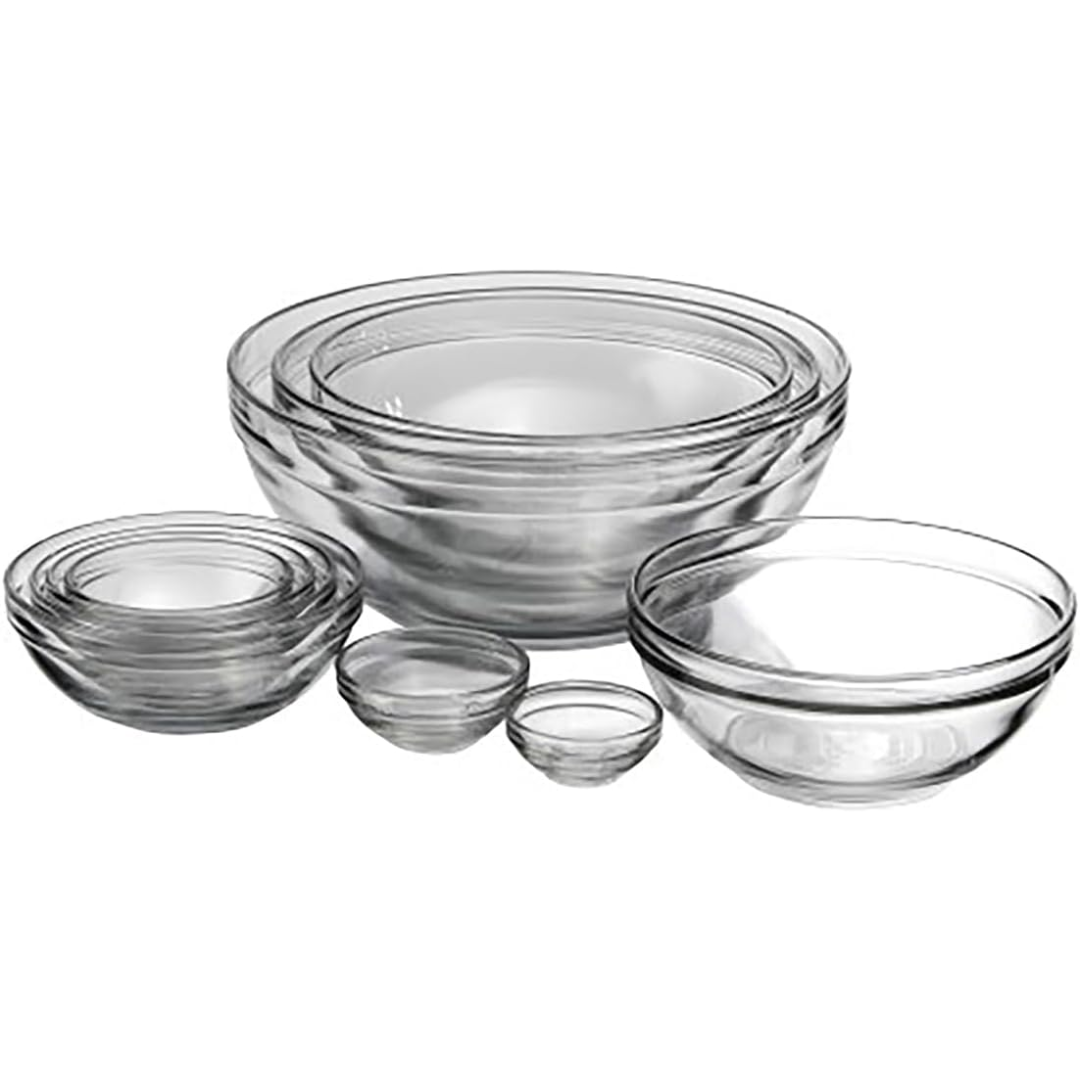 Anchor Hocking Glass 10-Piece Mixing Bowl Set