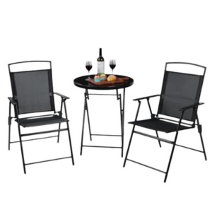 Backyard Expressions 3-Piece Folding Bistro Set