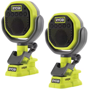 Ryobi ONE+ 18V Cordless 2-Pack VERSE Clamp Speakers