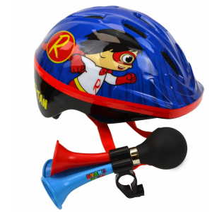 Ryan's World Kid's Bicycle Helmet w/Triple Horn