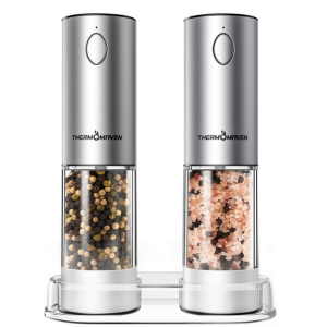 ThermoMaven Rechargeable Electric Salt & Pepper Grinder Set