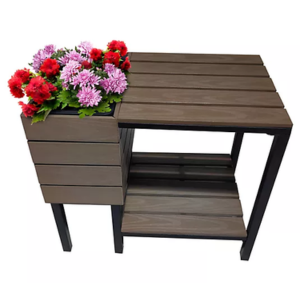 Outdoor Side Table w/Planter