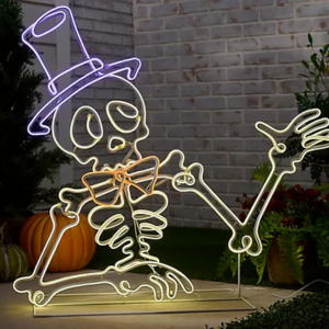 Oversized 3D Neon Outdoor Halloween Icon