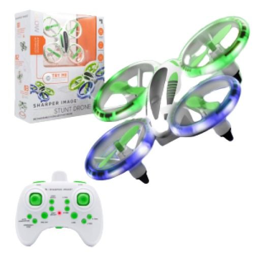 Sharper Image Rechargeable RC Glow Up Stunt Drone